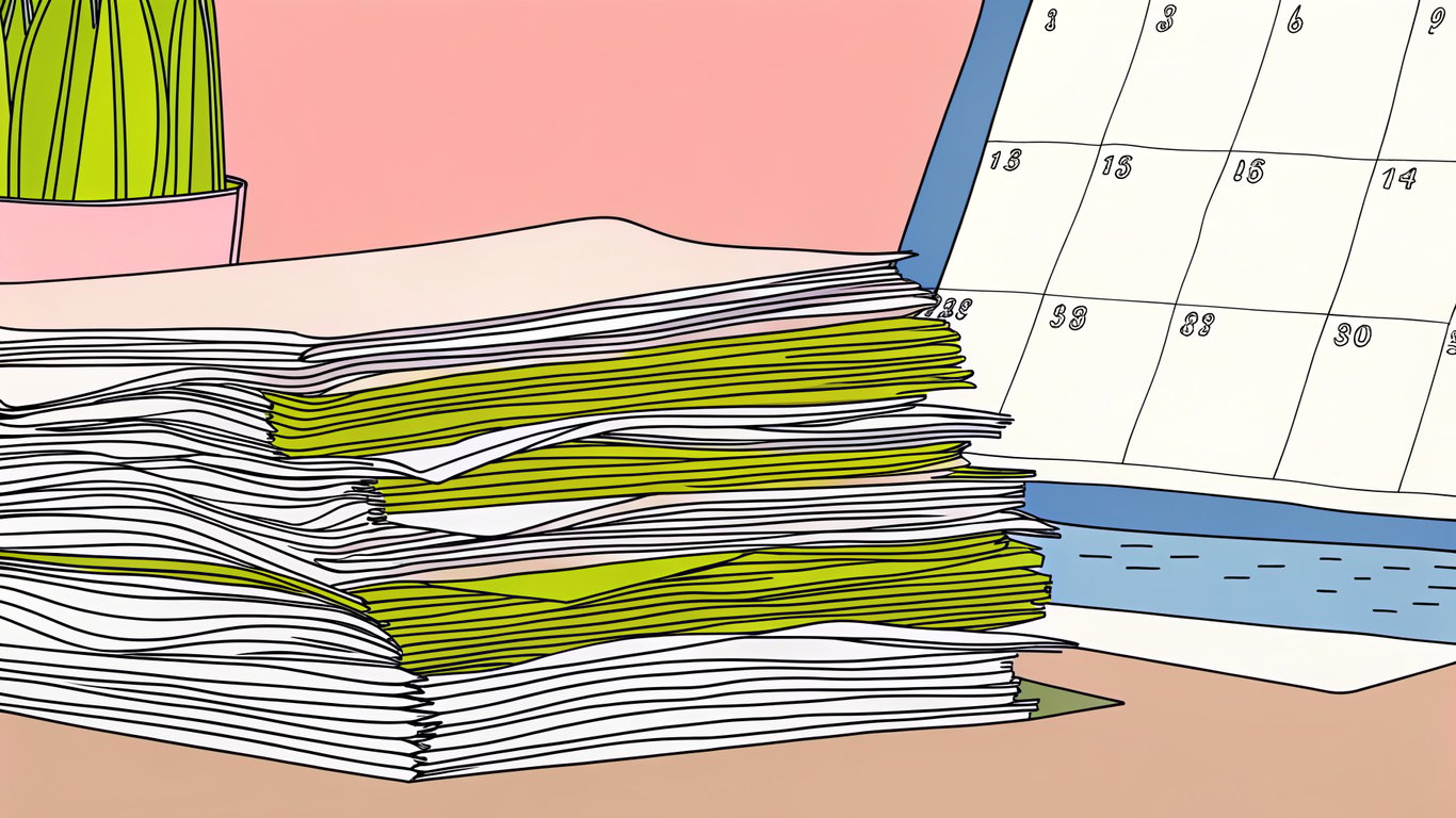 A collection of paper and digital utility bills, representing a year's worth of energy consumption data.