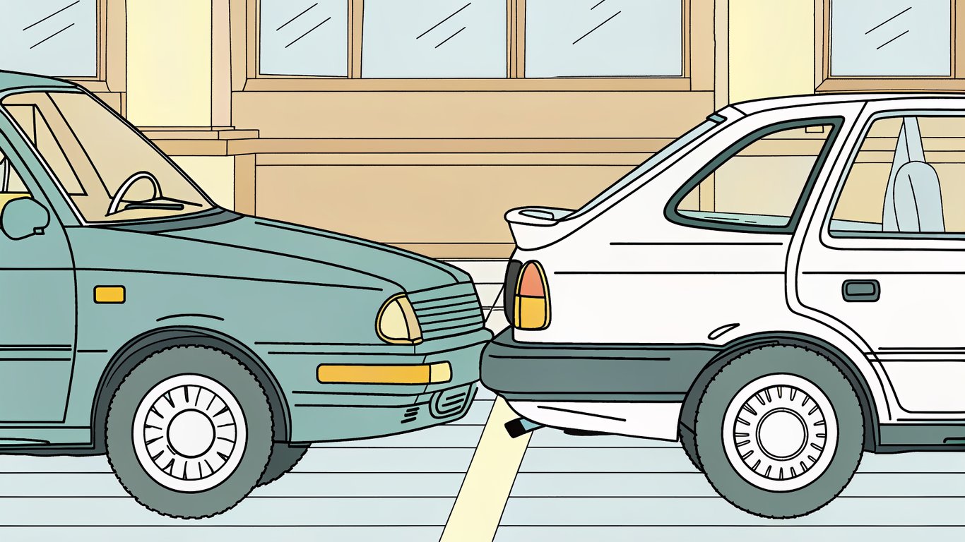 Illustration comparing two cars' fuel efficiency, one highly efficient and one less, to explain the SEER concept for thermopompes.