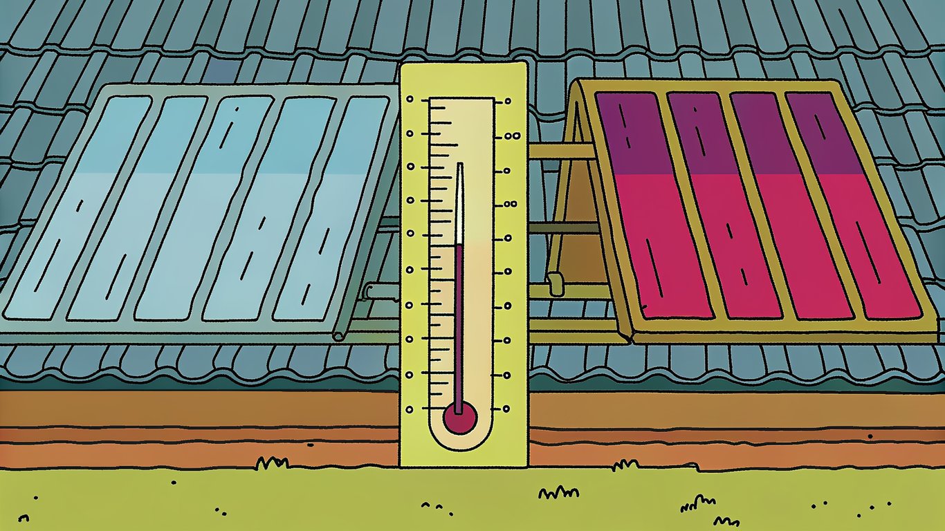 Comparison of heat pump and auxiliary heating efficiency across different outdoor temperatures.